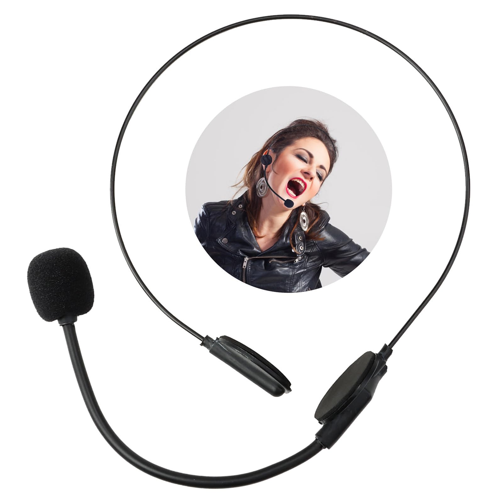 DNSHAN Fake Microphone Headset, Headset Mic Microphone Toy